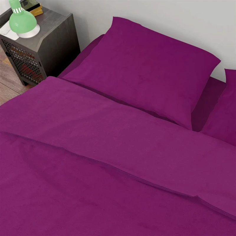 Dimcol Σεντόνι Υπέρδιπλο Dimcol Solid 501 220X240 Dark Magenta