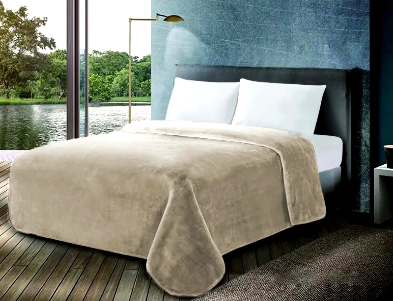 ΚΟΜΒΟΣ Κουβέρτα ΚΟΜΒΟΣ Βελουτέ 600gr Μονή 160x220 Iron Gate