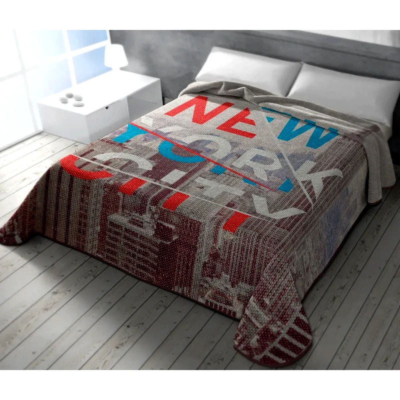 Belpla Κουβέρτα Βελουτέ Μονή Belpla 304 New York 160x220