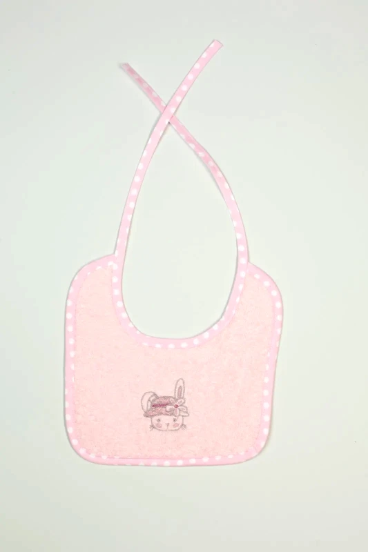 Dimcol Σαλιάρα Dimcol Rabbit Girl 146 Ροζ 25x25