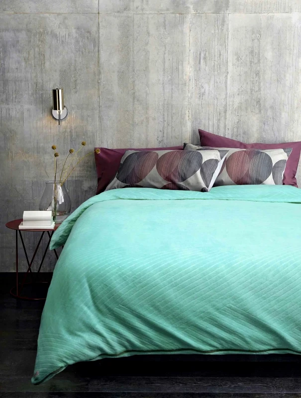MADI Παπλωματοθήκη Fleece Μονή Madi Crisp Mint 160x220