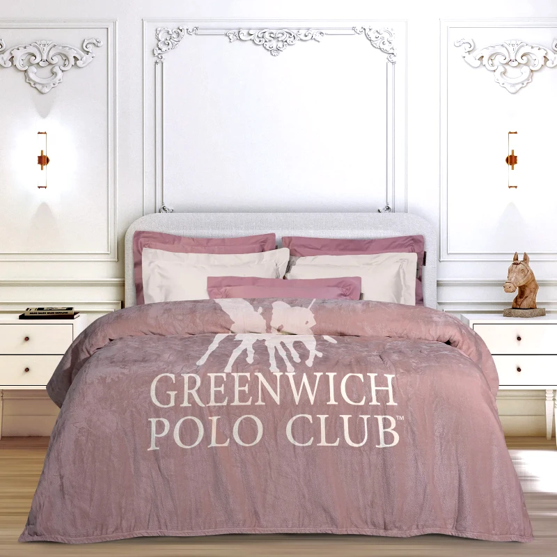 Greenwich Polo Club Κουβέρτα Fleece Υπέρδιπλη Greenwich Polo Club 3491 Nude 220x240