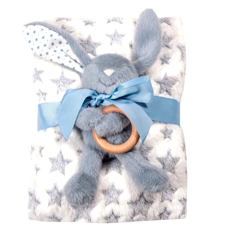 Greenwich Polo Club Κουβέρτα Fleece Αγκαλιάς Greenwich Polo Club 8844 White-Blue 75x100