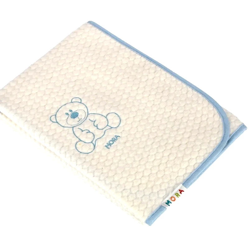 Morven Κουβέρτα Βελουτέ Αγκαλιάς Morven Bambi M50 Γαλάζιο 80x110