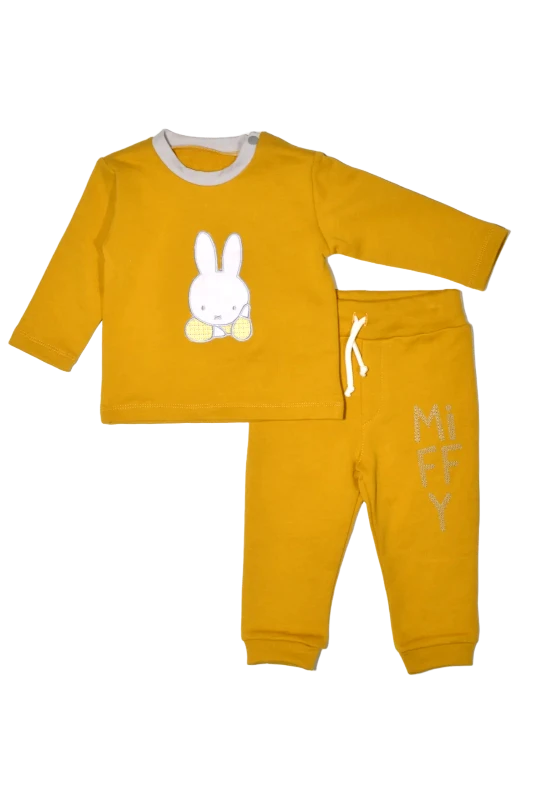 Miffy Βρεφικό Σετ Φόρμας Miffy Des. 65 Ώχρα
