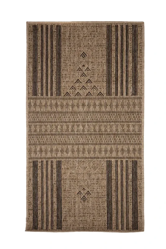 Royal Carpet Χαλί Διάδρομος Ψάθινο Royal Carpet Avanos 9012 Black 80x150