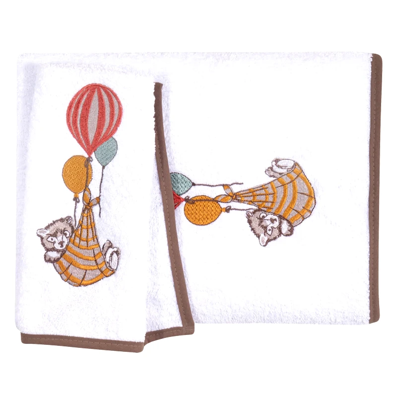 Greenwich Polo Club Σετ Βρεφικές Πετσέτες 2 Τεμαχίων Greenwich Polo Club 8850 White-Coffee Brown