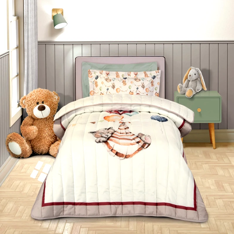 Greenwich Polo Club Παιδικό Πάπλωμα Μονό Greenwich Polo Club 8850 Beige-Bordeaux-Ochre 160x220