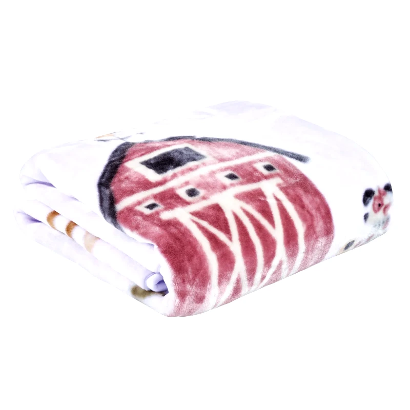 DAS BABY Κουβέρτα Βελουτέ Κούνιας Das Home 4916 White-Taupe 110x140