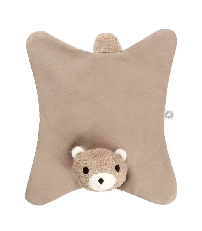 Baby Oliver Πανάκι Παρηγοριάς Anika Brown Teddy Από 100% Οργανικό Βαμβάκι