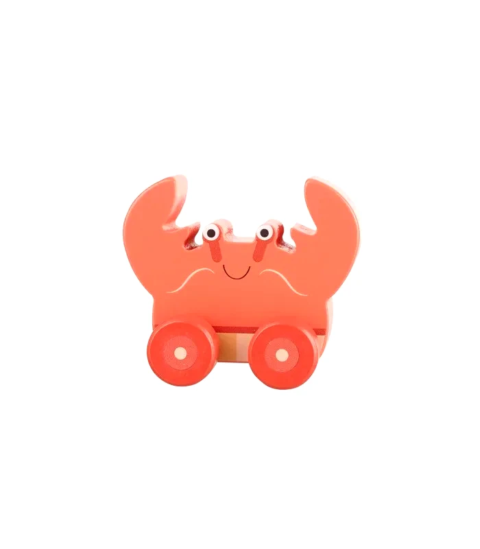 Oliver Baby Καβούρι Push & Pull Orange Tree Toys
