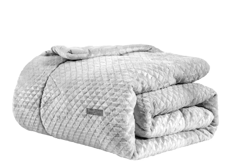 Saint Clair Κουβερτοπάπλωμα Ημίδιπλο Saint Clair Baroque Silver 180x240