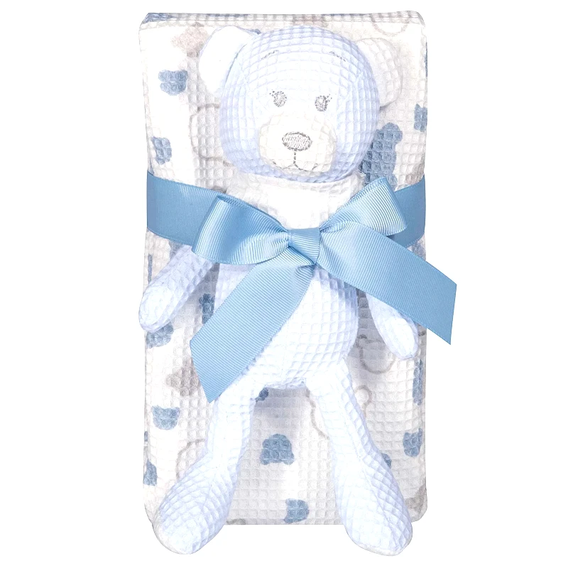 Greenwich Polo Club Κουβέρτα Πικέ Αγκαλιάς Greenwich Polo Club 8854 Blue- White 75x100