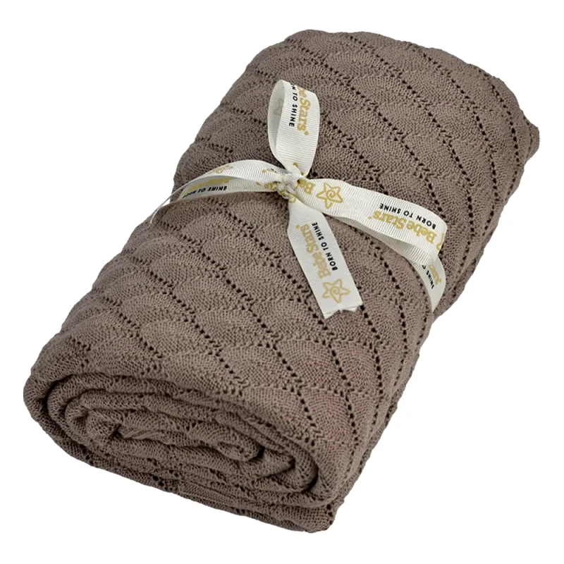 Bebe Stars Βρεφική Κουβέρτα πλεκτή Bebe Stars Beige 308-182