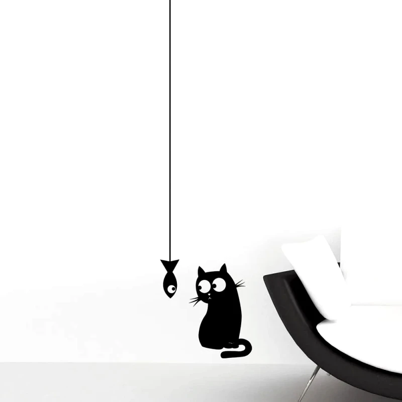 Ango Αυτοκόλλητα Τοίχου Ango Cat & Fish S 59159