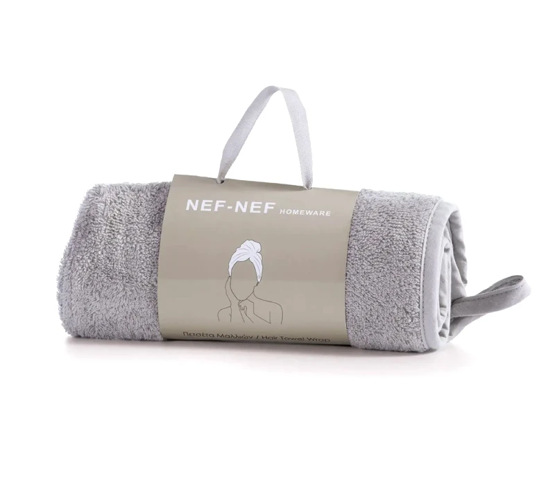 Nef - Nef Πετσέτα Μαλλιών Nef-Nef Sandy Grey 61x24