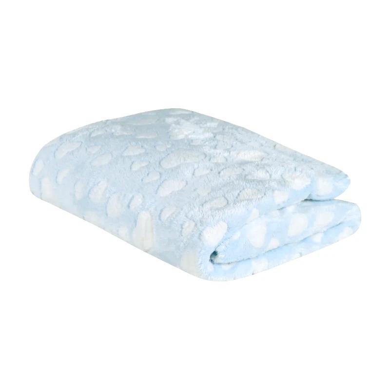 DAS BABY Κουβέρτα Fleece Αγκαλιάς Das Home 4908 Light Blue 75x100