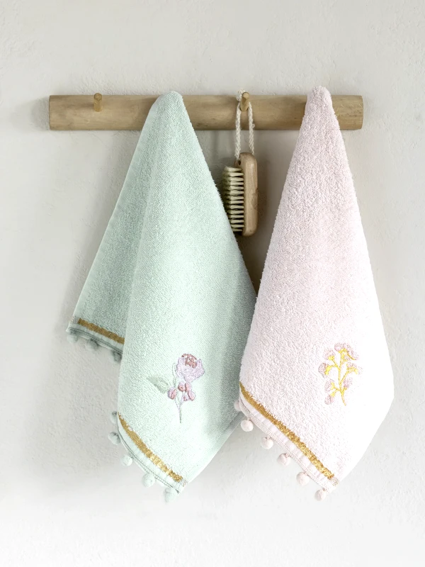 Nima Σετ Πετσέτες 2 Τεμαχίων Nima Floral 30x50,30x50