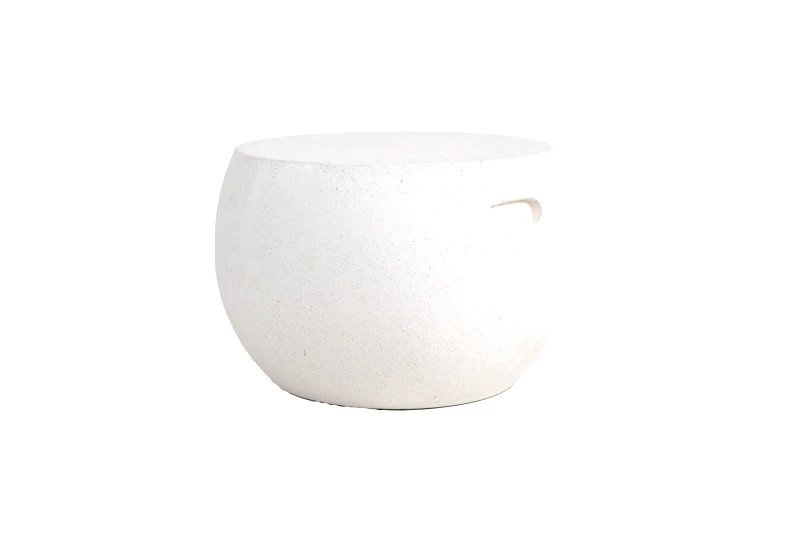 SOULWORKS Τραπέζι Καθιστικού Rieti Terazzo White Round (44x44x34) Soulworks 0800047