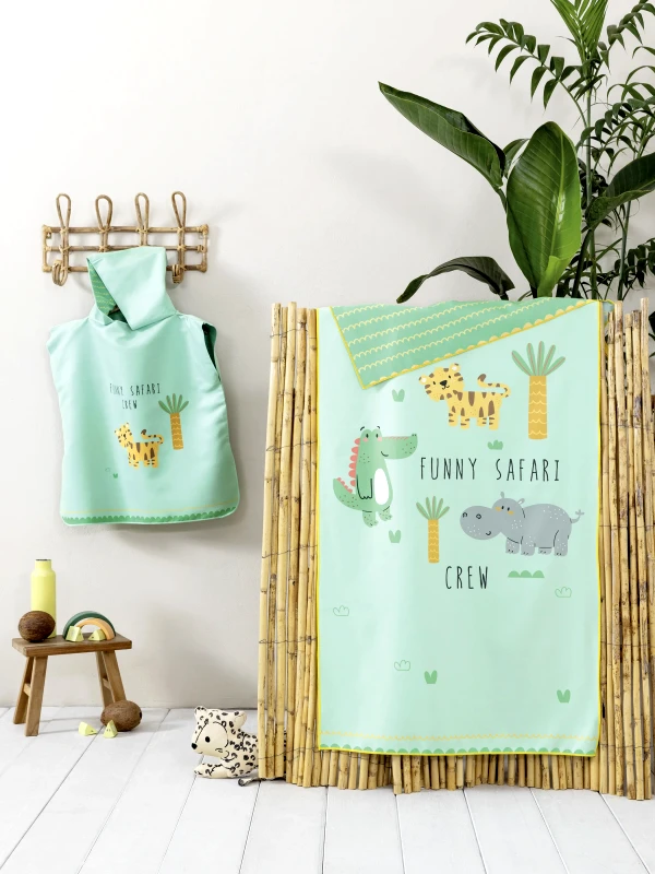 Nima Παιδική Πετσέτα Θαλάσσης Nima Funny Safari 70x140