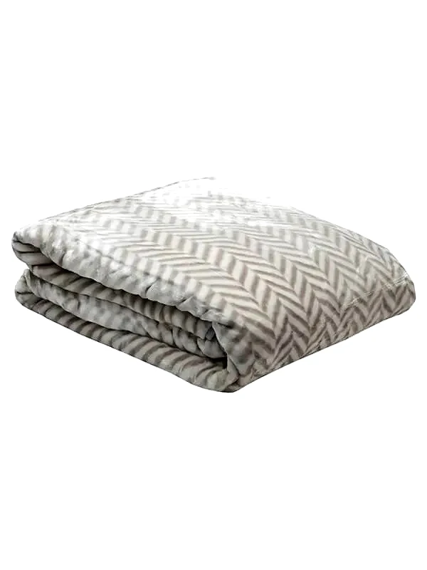 anesis Κουβέρτα Υπέρδιπλη Βελουτέ Ζακάρ Anesis Grey 220x240