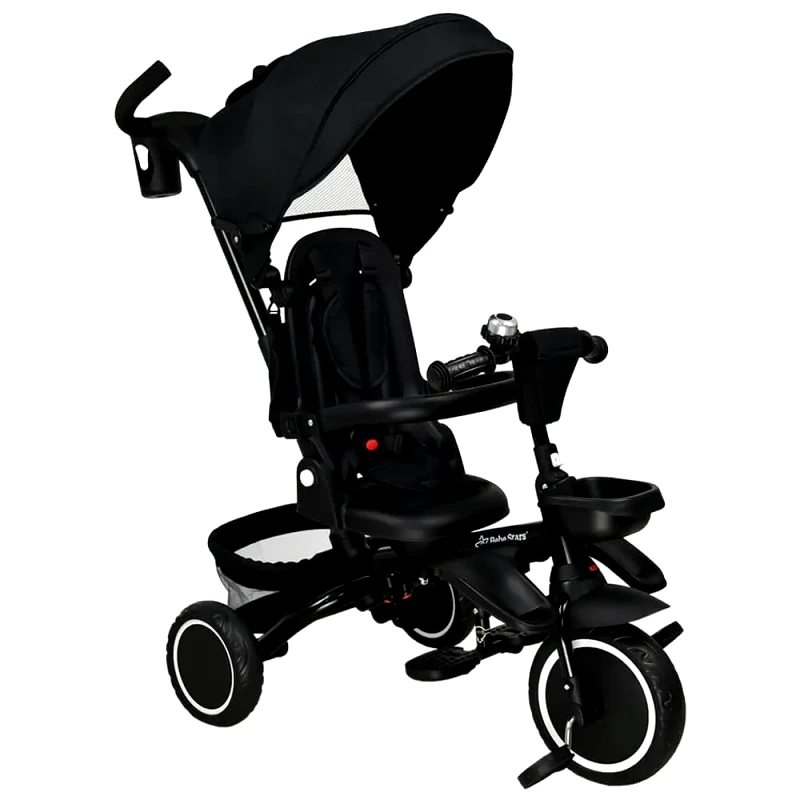 Bebe Stars Ποδηλατάκι τρίκυκλο 360° Bebe Stars Racer 3in1 Black 820-188