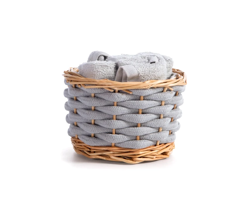 Nef - Nef Καλαθάκι Με Λαβέτες 5 Τεμαχίων Nef-Nef Borra Grey 30x30