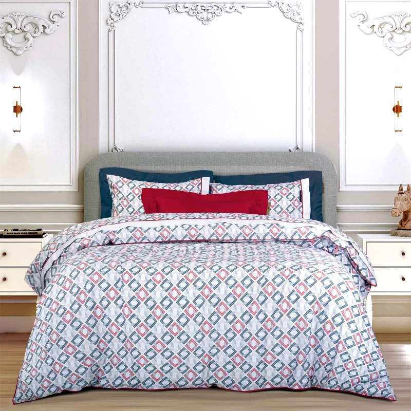 Greenwich Polo Club Σετ Σεντόνια Υπέρδιπλα 4 Τεμαχίων Greenwich Polo Club 2269 Blue- Red 240x260