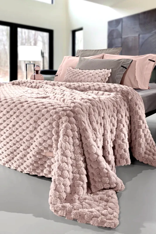 Guy Laroche Κουβέρτα Γούνινη Υπέρδιπλη Guy LarocheElixir Old Pink 260x240