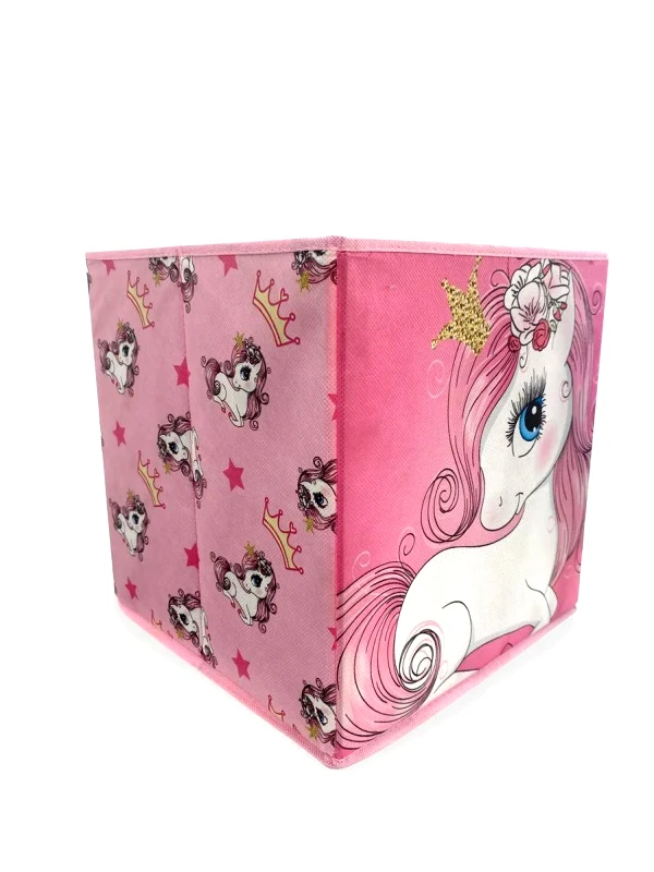 Dimcol Κουτί-Σκαμπό Dimcol Unicorn 10 30x30x30 Pink