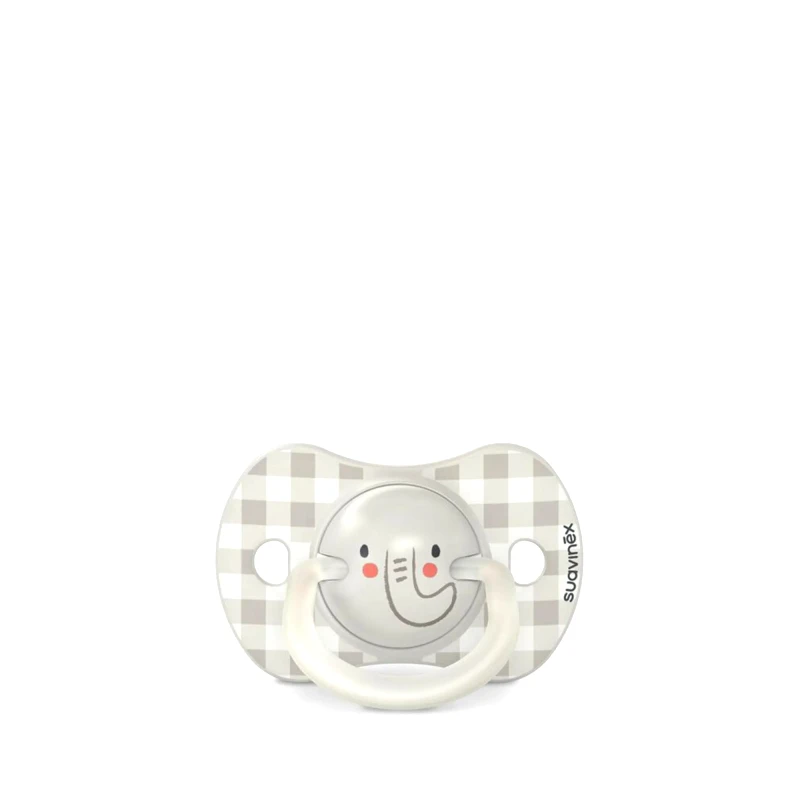 Suavinex Πιπίλα Φυσιολογική SX PRO Σιλικόνη Night&ampDay 6-18μ Elephant 2τεμ Suavinex