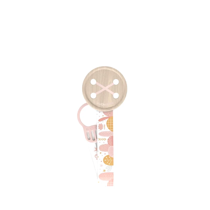 Suavinex Clip Πιπίλας με κορδέλα Dreams Pink Suavinex