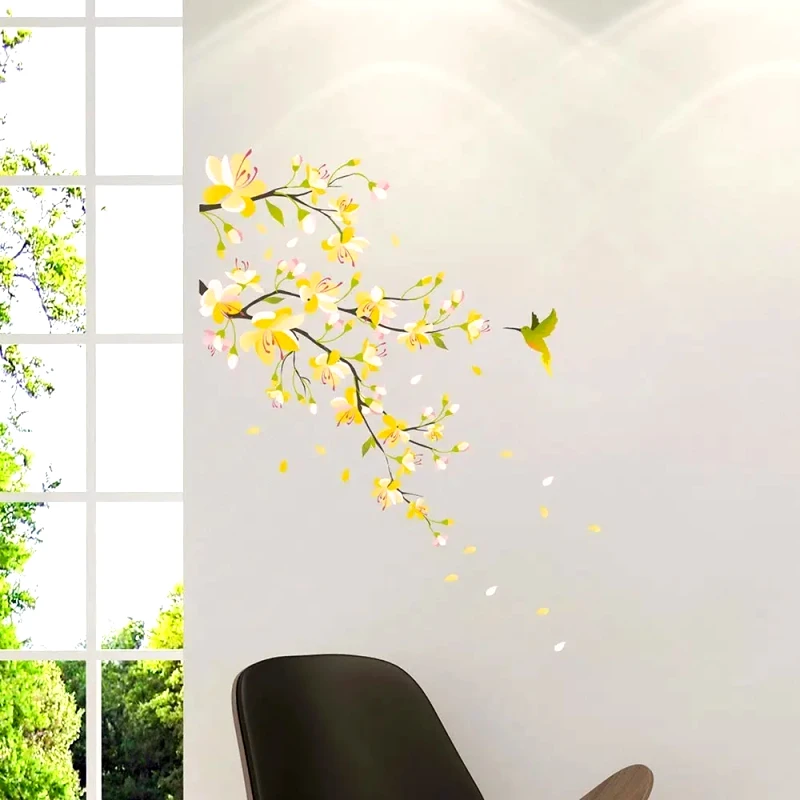 Ango Αυτοκόλλητα Βινυλίου Για Τοίχο Ango Yellow Branch 54107