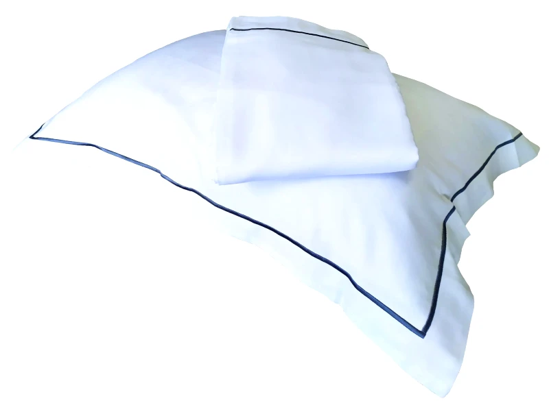 anesis Μαξιλαροθήκη Anesis OXFORD Cotton Satin Plain Line TC310 Cotton 100% One Line 55x75