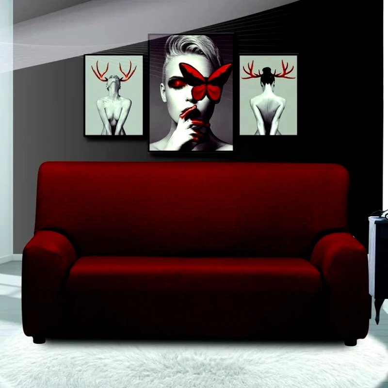 Sb Home Ελαστικό Κάλυμμα Τριθέσιου Sb Home Sabrina Bordo