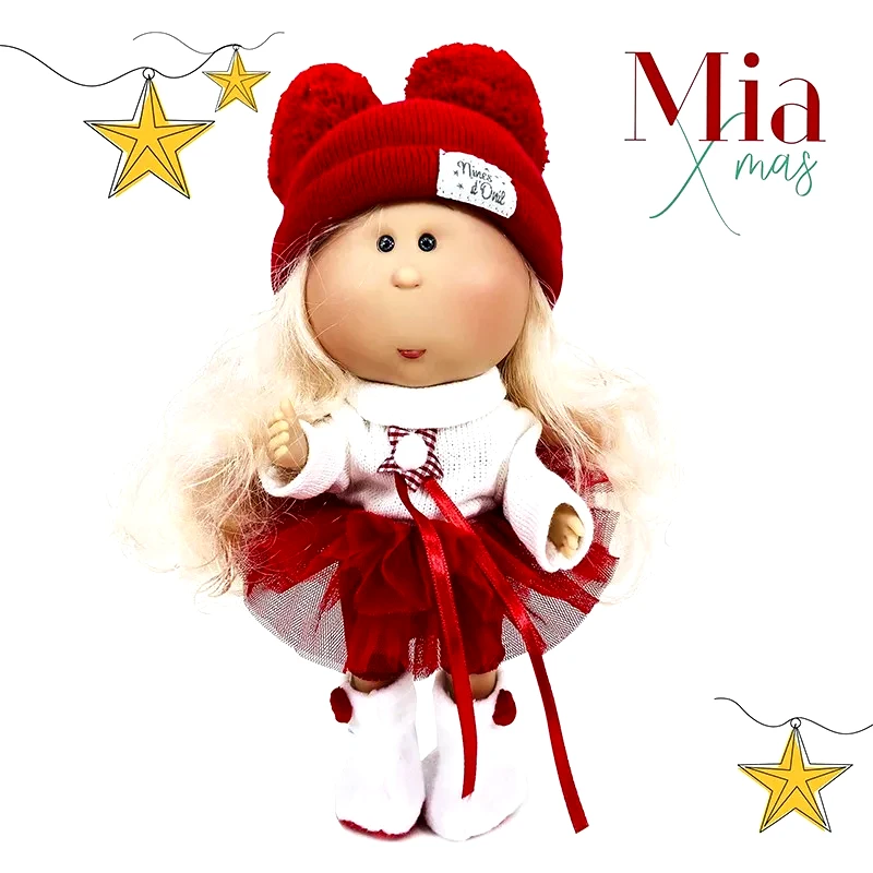 Nines d' Onil Κούκλα Mia Christmas Collection Ξανθιά Nines D'Onil Σε Θήκη NDO-3482