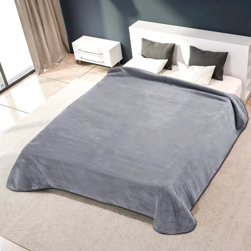 Belpla Κουβέρτα Ισπανίας Υπερδιπλη 220Χ240 Belpla Ster Plain Grey(51)