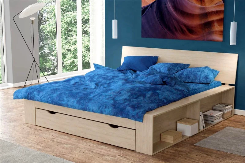 Dimcol Σετ Σεντόνια King Size 4 Τεμαχίων Dimcol Shadow 631 240x270 Electric Blue