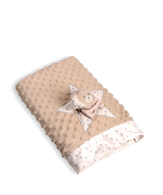 Silk Fashion Βρεφική Κουβέρτα Silk Fashion Fsj161001J Μπέζ 75x100