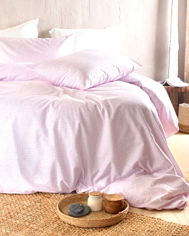 Rythmos Σετ Παπλωματοθήκη Υπέρδιπλη 3 Τεμαχίων Rythmos Pacify Ροζ 225x250