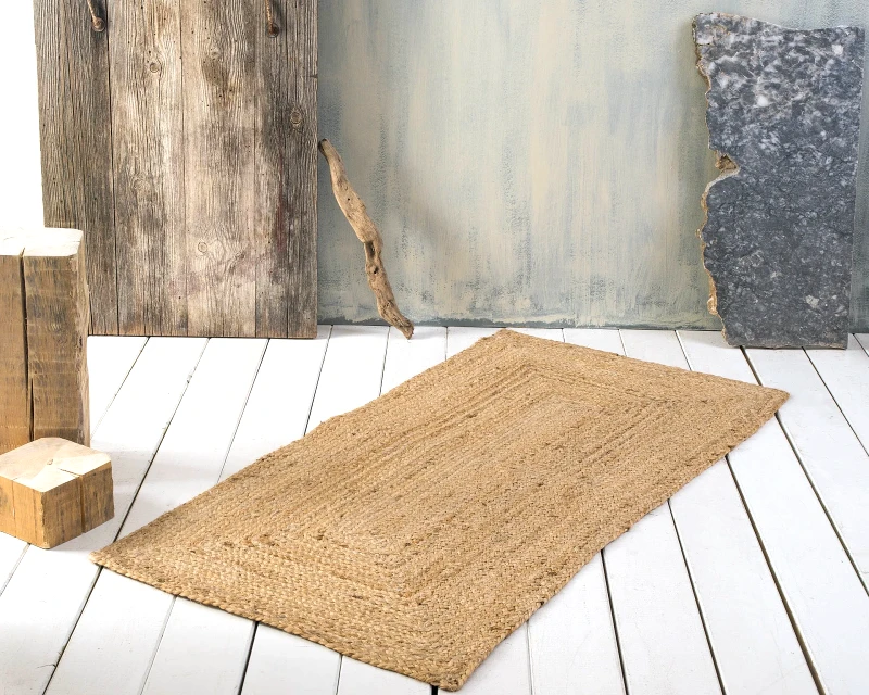 Rythmos Χαλάκι Rythmos Rattan 01 Μπεζ 60x120