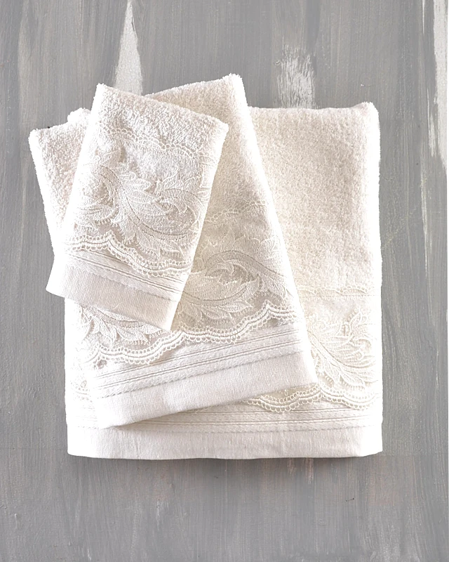 Rythmos Σετ Πετσέτες 3 Τεμαχίων Rythmos Regatta Εκρού