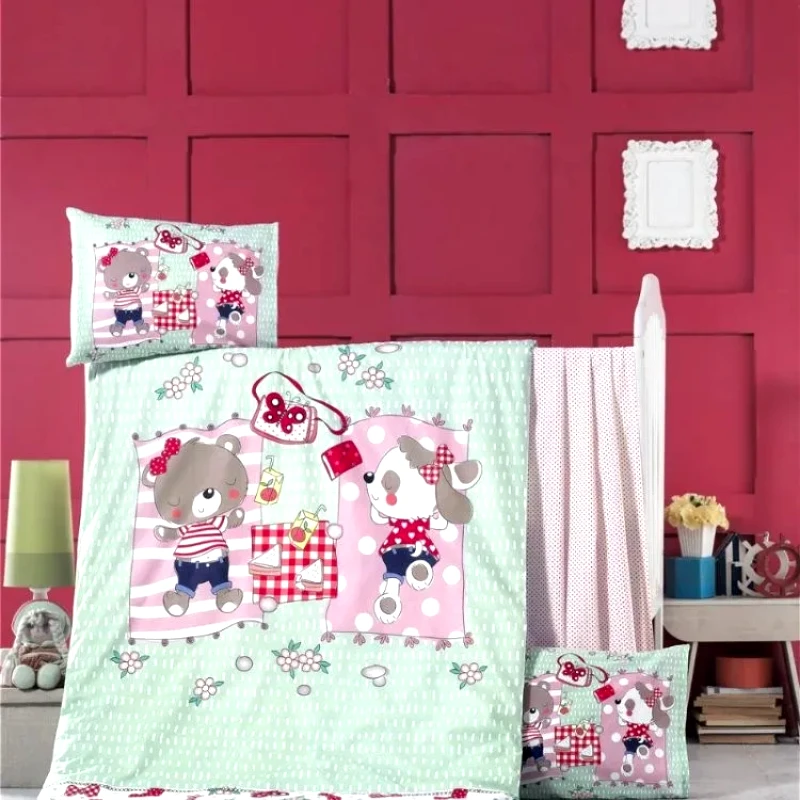 Rythmos Σετ Παπλωματοθήκη Κούνιας 2 Τεμαχίων Rythmos Sleepy 100x150