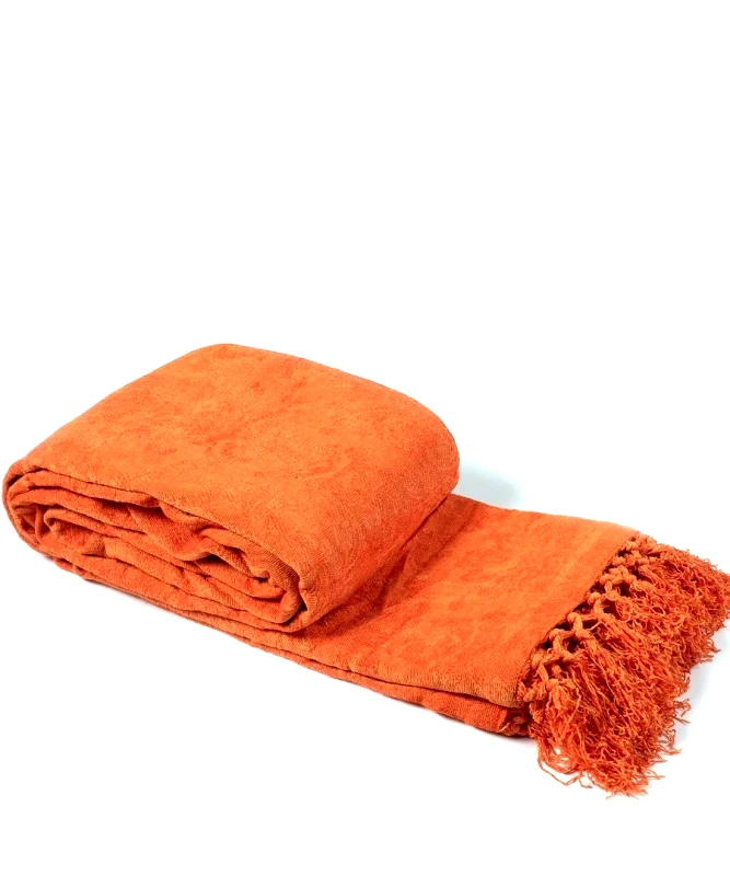 Silk Fashion Ριχτάρι Τριθέσιου Silk Fashion 2001/28 Πορτοκαλί 180x270