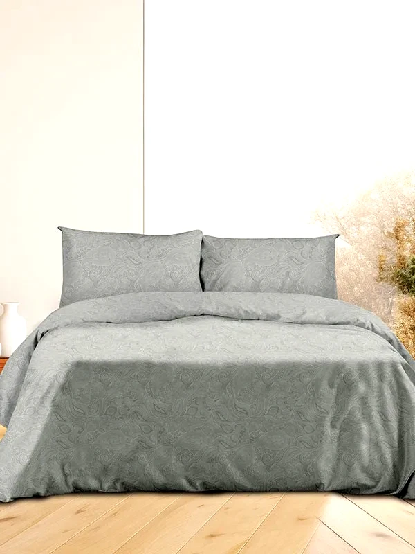 Sunshine Home Σετ Σεντόνια Φανελένια Sunshine Home 2040 Grey Διπλό 200x260