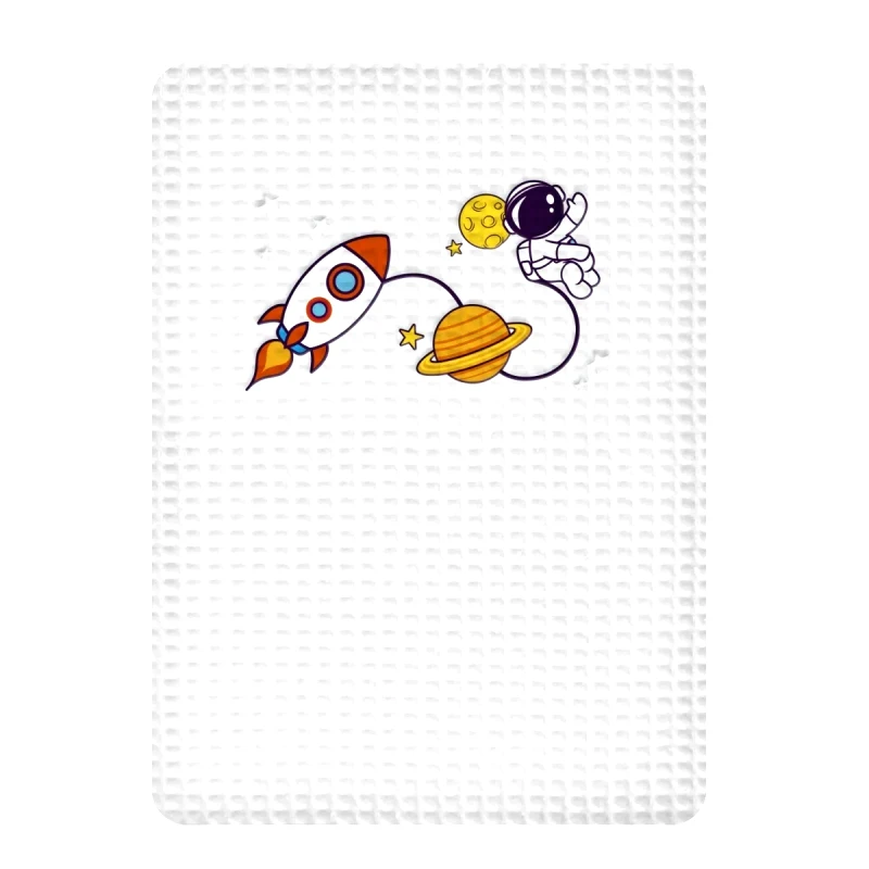 Adam Home Κουβέρτα Πικε Κουνιας Adam Home Space White