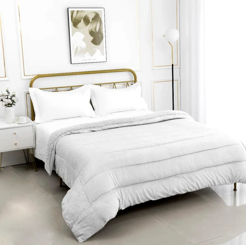 Silk Fashion Κουβερτοπάπλωμα Υπέρδιπλο Silk Fashion Damask Light Grey 220x240