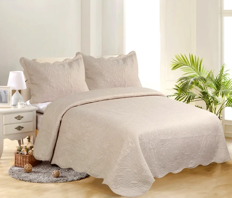 Silk Fashion Σετ Κουβερλί Μονό 2 Τεμαχίων Silk Fashion Solid Camel/Camel 160x220