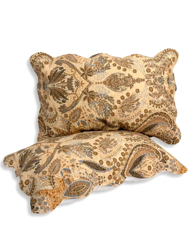 Silk Fashion Μαξιλαροθήκη Διακόσμησης Silk Fashion Patch Λαχούρι Μπεζ 48x72