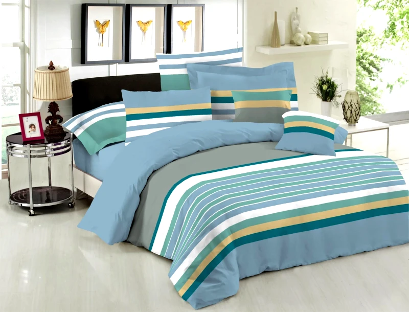 Le Blanc Σετ Πάπλωμα Le Blanc Premium Cotton 100% Nevada Blue Υπέρδιπλο 220x240
